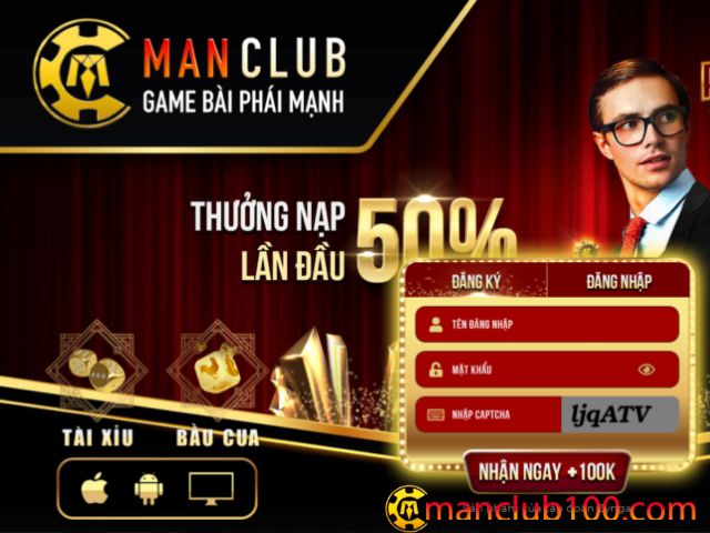 Xóc Đĩa Manclub tại màn hình chính