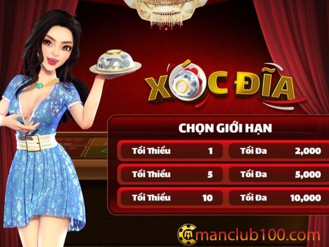 Tỷ lệ cược cao tại Xóc Đĩa Manclub